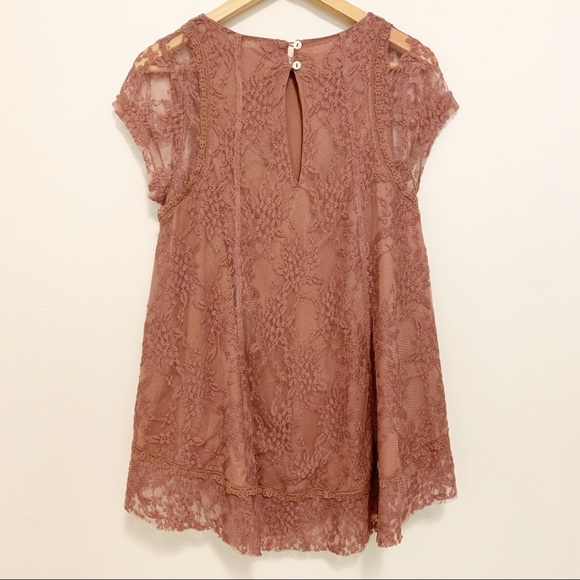 NWT Wishlist Apparel Shear Sleeve Lace Flowy Top S - Picture 3 of 8